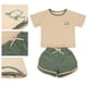 thumbnail image 5 of Toddler Pants Baby Toddler T-Shirt Pants Set Summer Simple Cute Girls Infant Skin Friendly Clothes SuitGreen 100CM ANGGREK Verde 100CM, 5 of 8