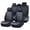 Black, variant on Black Car Seat Covers Waterproof Faux Leather 5 Piece Full Set Non-slip Suitable for All Seasons for SUBARU FORESTER 2.5I LIMITED 2014-2018 Car Seat Cover, Protect Car Seats