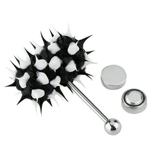 Faux Tongue Piercing Ring, Hypoallergenic Suction Cup, Prank Stud Jewelry  with Steel Ball (1pc) - Walmart.com