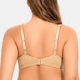 thumbnail image 2 of MELENECA Women's Minimizer Seamless Unlined Comfortable Plus Size Underwire Bra Almond 36DD, 2 of 6