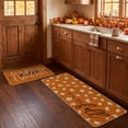 thumbnail image 4 of Sm:)e Pumpkins Hello Fall Kitchen Mats 2 Set 17 x 29 and 17 x 47 Inch, Orange, 4 of 6