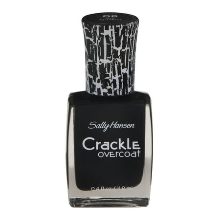 Sally Hansen Crackle Overcoat 08 Ink Splatter, 0.4 FL OZ