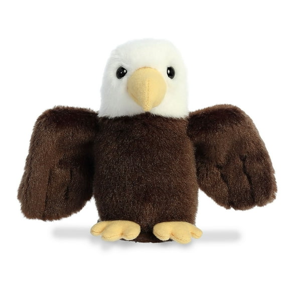 Aurora 4.5 in. Adorable Shoulderkins Orion Eagle On-The-Go Fun Interactive Play Stuffed Animal Toy, Brown