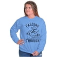 thumbnail image 3 of Alien UFO Passing Through Cute Funny Sweatshirt for Men or Women Brisco Brands X, 3 of 6