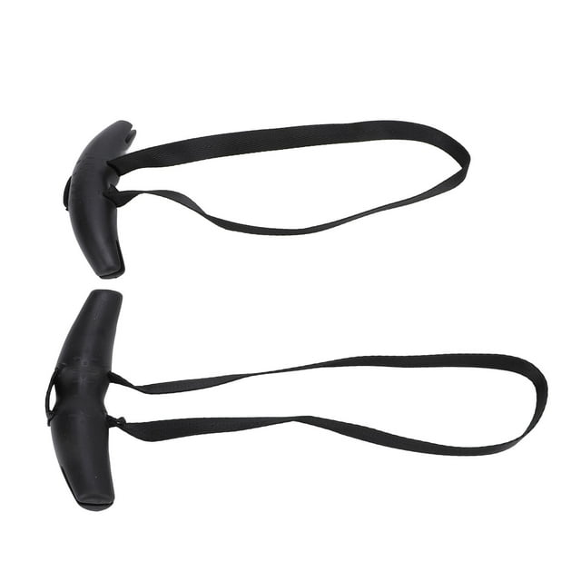 Gym Exercise Handles, Silicone Nylon Pull Up Handles for Fitness Black,Orange