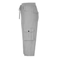 thumbnail image 6 of Mlzmgr Capri Pants for Women Drawstring High Waisted Cargo Pants Stretchy Casual Hiking Capri Pants with Pockets, 6 of 6