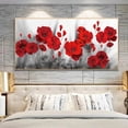 thumbnail image 3 of Maytalsory Red 5D Diamonds Painting Poppies Flower Kit High Resolution Patterns Looks More Three-dimensional 50*100cm 1Set, 3 of 6
