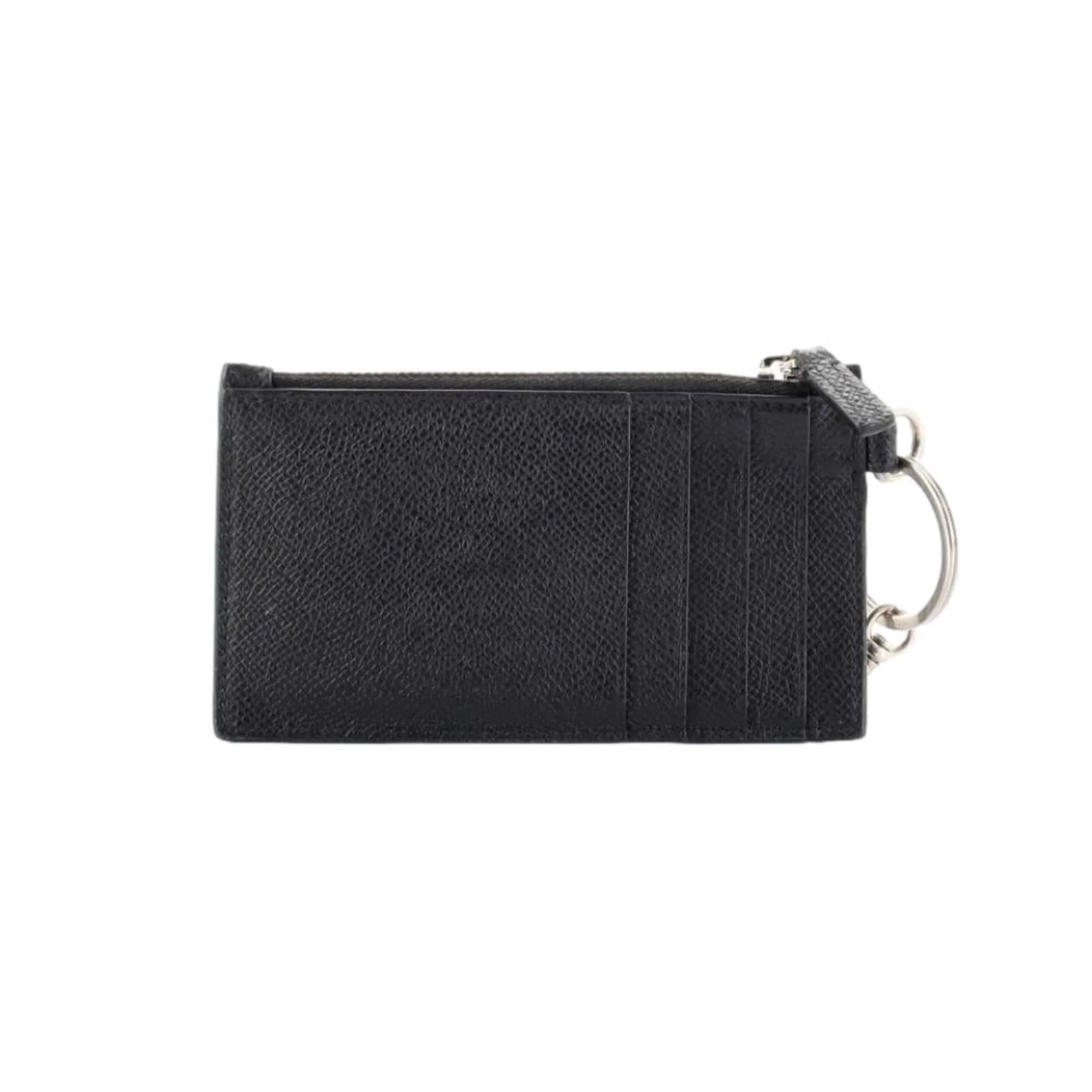 ★人気★【BALENCIAGA】★strap card wallet CARD HOLDERS★ Balenciaga Cash Black Leather Lanyard Card Holder Wallet