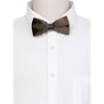 thumbnail image 4 of CORBATA DE LAZO AJUSTABLE DE VELVET PARA HOMBRES INSPIRE CHIC PARA PROM Y BODA TUXEDO TALLA ÚNICA COLOR MARRÓN OSCURO, 4 of 4