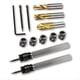 thumbnail image 1 of Juego de 13 Brocas para Soldadura por Puntos, Brocas HSS de Doble Cara de 3/8" y 5/16", con Revestimiento de Titanio y Cobalto para Metal y Madera., 1 of 5