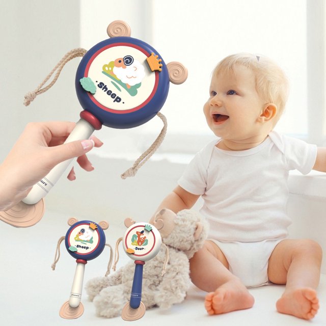 XWSHYW Juguetes para Niños Sonajeros Grandes para Niños, Sonajeros para Mordisquear, Juguetes para Niños Pequeños de Fácil Agarre