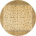 thumbnail image 1 of Ahgly Company Indoor Round Persian Brown Traditional Area Rugs, 3' Round, 1 of 4