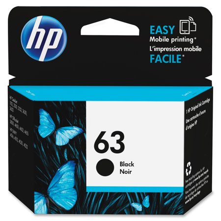 HP 63 Black Original Ink Cartridge (F6U62AN)