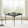 thumbnail image 1 of DSstyles 4 Player Folding Card Table, Card Tables with Folding Legs, Square Folding Table for Dining&Living&Game Room, Office, Camping, Only Table, Black, 1 of 9
