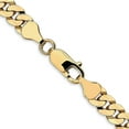 thumbnail image 3 of Avariah Diamonds Solid 14K Yellow Gold 6.3mm Flat Beveled Curb Chain - 9" Bracelet, 3 of 8