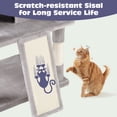 thumbnail image 5 of Sifurni 81" Multi-Level Tall Cat Tree Tower for Large Cat with Cat Condo and Hammock, Scratching Post & Scratching Ramp, Grey, 5 of 9