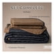 thumbnail image 3 of Edredón Ligero Real Textil + 2 Fundas de Almohada, Juego de Colcha Queen Size, Color Negro/Ocre, 3 of 9