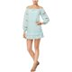 thumbnail image 1 of GUESS Vestido Karena con hombros descubiertos para mujer, azul, pequeño Guess Fuera del hombro, Cambio, 1 of 2