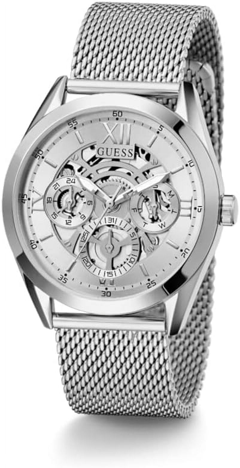 Amazon.com: GUESS Ladies Trend Clear-Cut 39mm Watch – Glitz Dial with  Iridescent Violet Stainless Steel Case & Bracelet : Clothing, Shoes &  Jewelry