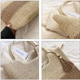 thumbnail image 3 of Jiibva Straw Beach Bag Woven Tote Bag with Tassels Large Shoulder Bag for Women Straw Handbags Rattan Boho Bag, 3 of 7