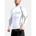 thumbnail image 2 of Biekopu Men’s Long Sleeve Workout Tops Mock Neck Slim Fit Compression Shirts Outdoor Athletic Tops, 2 of 5