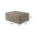 thumbnail image 7 of Sailvan Ottoman, Foot Stool Sofa Ottoman for Living Room & Bedroom, No Assembly Required, Plush Corduroy Fabric, Camel, 7 of 7