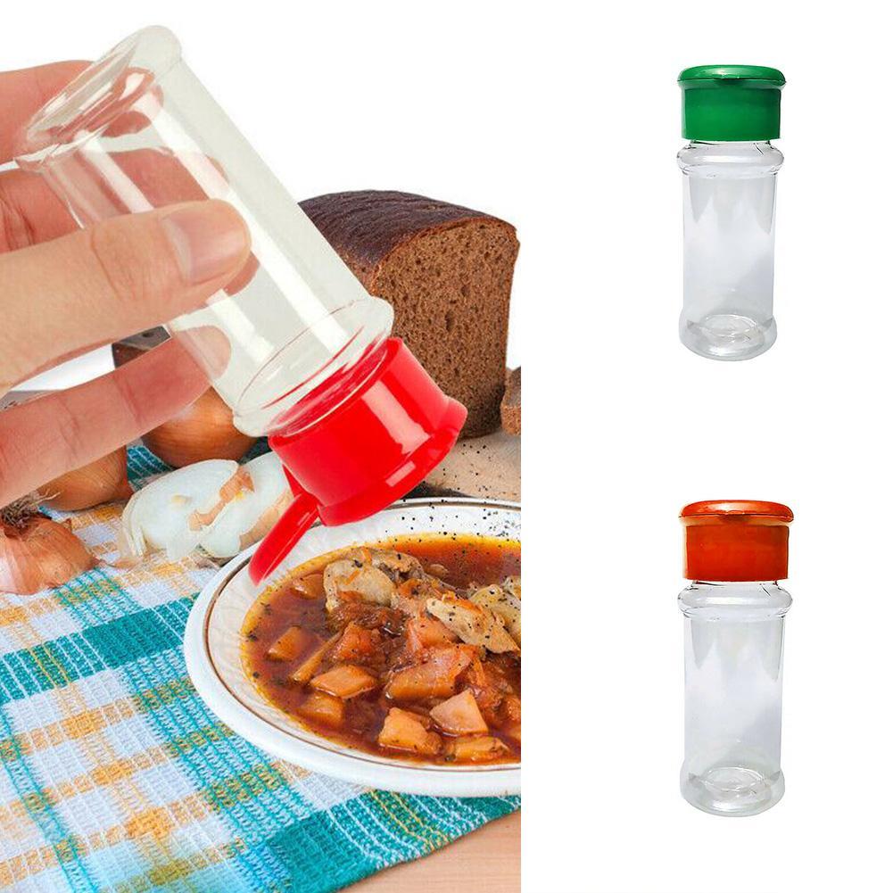 Household Kitchen Plastic Spice Salt Jars Pepper Salt Shaker Su Bottle M2C6 - image 4 of 9