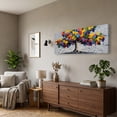 thumbnail image 2 of Large Colorful Tree of Life Canvas Wall Art, Abstract Tree Decor Painting Canvas Print for Living Room, Bedroom, Office Decorations, Gifts for Men, 2 of 7