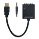 thumbnail image 1 of Adaptador HDMI A VGA Mitzu HDMI A VGA, 1 of 2