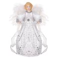thumbnail image 6 of Angel Christmas Treetop Figurine Fabric Angel Tree Topper, Angel Xmas Tree Topper Decor 12-Inch, White Angel, 6 of 8