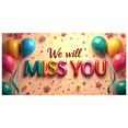 thumbnail image 3 of LUUFILx We Will Miss You Farewell Party Decorations Balloon Banner Colorful Backdrop Retirement Going Away Celebration Background Decor Multicolor Event Supplies, 3 of 5