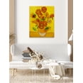 thumbnail image 2 of DECORARTS - Sunflowers, Vincent Van Gogh Art Reproduction. Giclee Canvas Prints Wall Art for Home Decor 30x24", 2 of 7