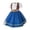 Blue, variant on Grblisyd Girls Western Cowgirl Costume with Kids Vest & Hat Halloween Costume Dress Up Party Outfit 1-14 Years