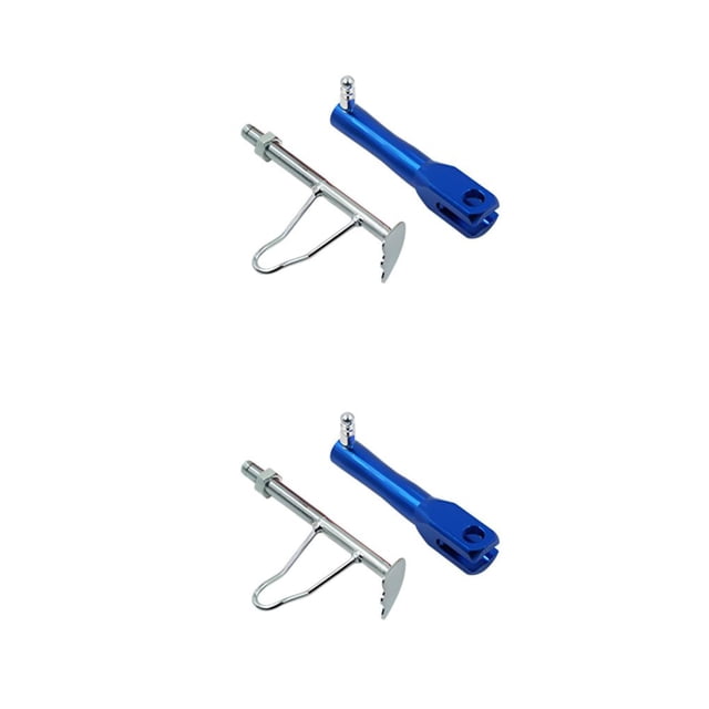 Sidaley universal motocicleta retráctil antideslizante pata de cabra scooter eléctrico soporte lateral motocicletas accesorios modificados Azul 2piezas