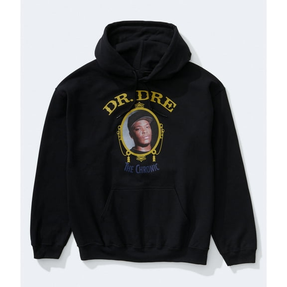 Dr. Dre Men's Officially Licensed The Chronic Album Cover Hoodie Sweatshirt (Small, Black)