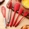 thumbnail image 4 of Batidor De Cocina De 5 Piezas Utensilios De Cocina Cepillo Antiadherente Utensilios De Cocina Juego De Herramientas De Espátula De Silicona Yuarrent HA025207-04, 4 of 6