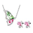 thumbnail image 3 of Collier Mode Lune Éclaboussures Collier Papillon Boucles d'Oreilles Ensemble Collier Boucles d'Oreilles, 3 of 9