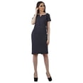 thumbnail image 5 of Bimba Printed Short Sleeves BodyconÃ‚Â&nbsp;ChambrayÃ‚Â&nbsp;Dress For Women Formal Wear, 5 of 6