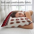 thumbnail image 5 of Valentine's Day Pillow Covers, Linen Long Throw Pillow Case, Chocolate Love Pink Heart Red Buffalo Plaid Holiday Pillow Protector Decorative Cushion Cover for Living Room/Bedroom 16" x 24", 5 of 8