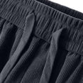 thumbnail image 6 of Yongwang Mens Big&Tall Corduroy Sweatpants Wide Leg Drawstring Elastic Waist Sweatpants Vintage Fashion Pants, 6 of 8