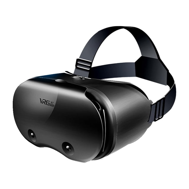 Dispositivo de realidad virtual Gafas 3D VR Auriculares Realidad Pantalla Gran ajustable para teléfonos inteligentes de 5-7 "Regalos Soporte - remoto sin control remoto Fanmusic Dispositivo de realidad virtual