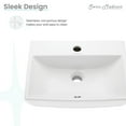 thumbnail image 3 of Sublime Compact Ceramic Wall Hung Sink, 3 of 9