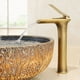 thumbnail image 1 of Grifo de cascada de cobre para lavabo de baño, lavabo de encimera, grifo vintage de agua fría y caliente, oro blanco, 1 of 5