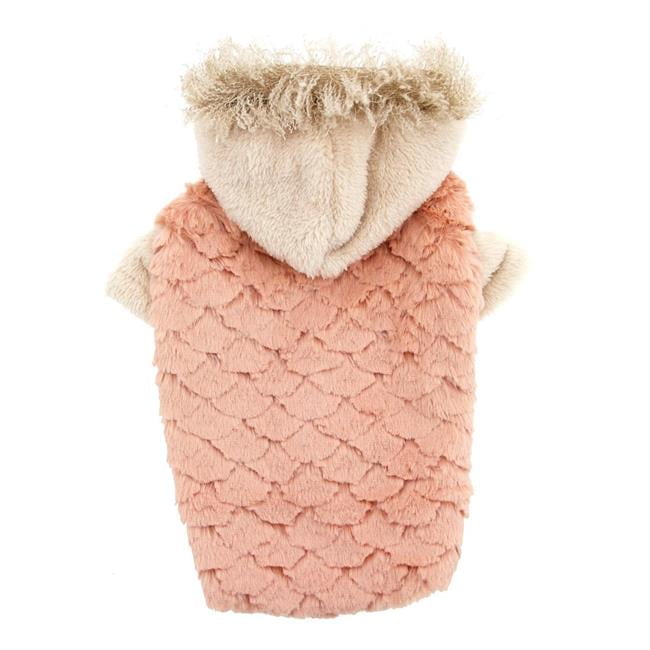 Zack & Zoey UE5412 08 75 Elements Faux Fur Dog Jacket, Pink 2XS