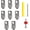 J-Head, variant on 12 count J-Shape Wall Mount Hooks, Stainless Steel J Hook, Heavy Duty Single Hole Hanger, Mini J Hook for Mirror Picture Frames