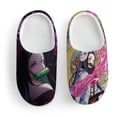 thumbnail image 3 of Cartoon Nezuko Kamado Kids Cotton Slippers Slip-on Indoor Memory Foam House Shoes Fluffy Slippers Furry Cozy Comfy Slippers Boys Girls, 3 of 8