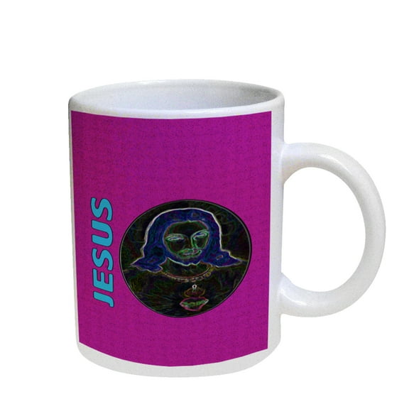 KuzmarK Coffee Cup Mug Pearl Iridescent White - Electric Jesus