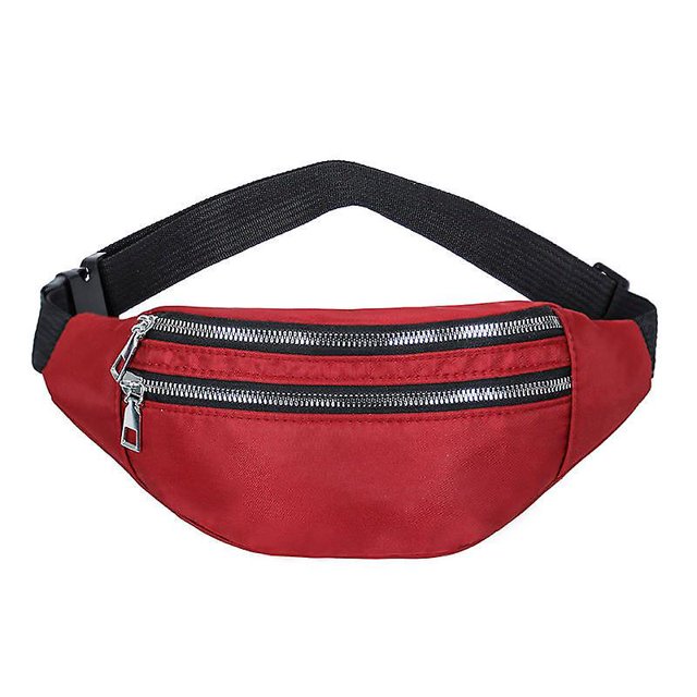 Riñonera para Hombres, Riñonera Impermeable Grande, Riñonera De Pecho De Moda para Hombres, Viajes, Correr, Ciclismo, Deportes, Llevar Todos Los Teléfonos, Rojo