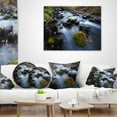 thumbnail image 4 of Designart Fast Flowing Mountain River - Landscape Photography Throw Pillow - 12x20, 4 of 5