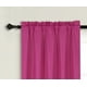 thumbnail image 2 of Cortina para ventana de colección persa, de 2 paneles, color rosa intenso, opaca, térmica, con bolsillo para varilla y forro de espuma, R64 84 de largo, 2 of 3